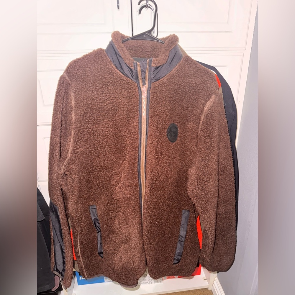 Stussy Upland Fleece Chocolate Zipup